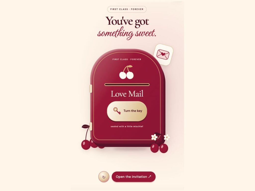 Cherry on Top · Love Mail - wedding invitation preview