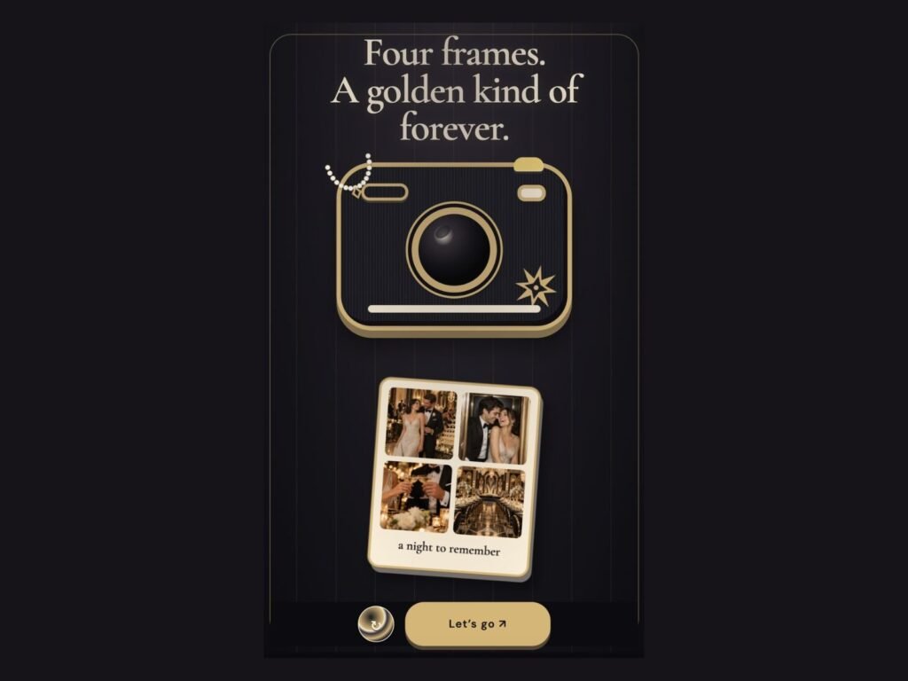The Champagne Affair - wedding invitation preview